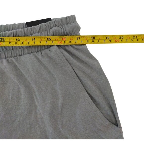 Leg3nd Mens Gray Athletic Training Shorts With Elastic Waistband & Drawstring L. - Picture 6 of 7